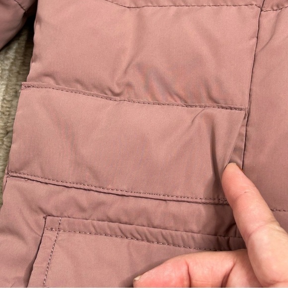 Garnet Hill Pink Down Feather Puffer Jacket - Picture 10 of 16